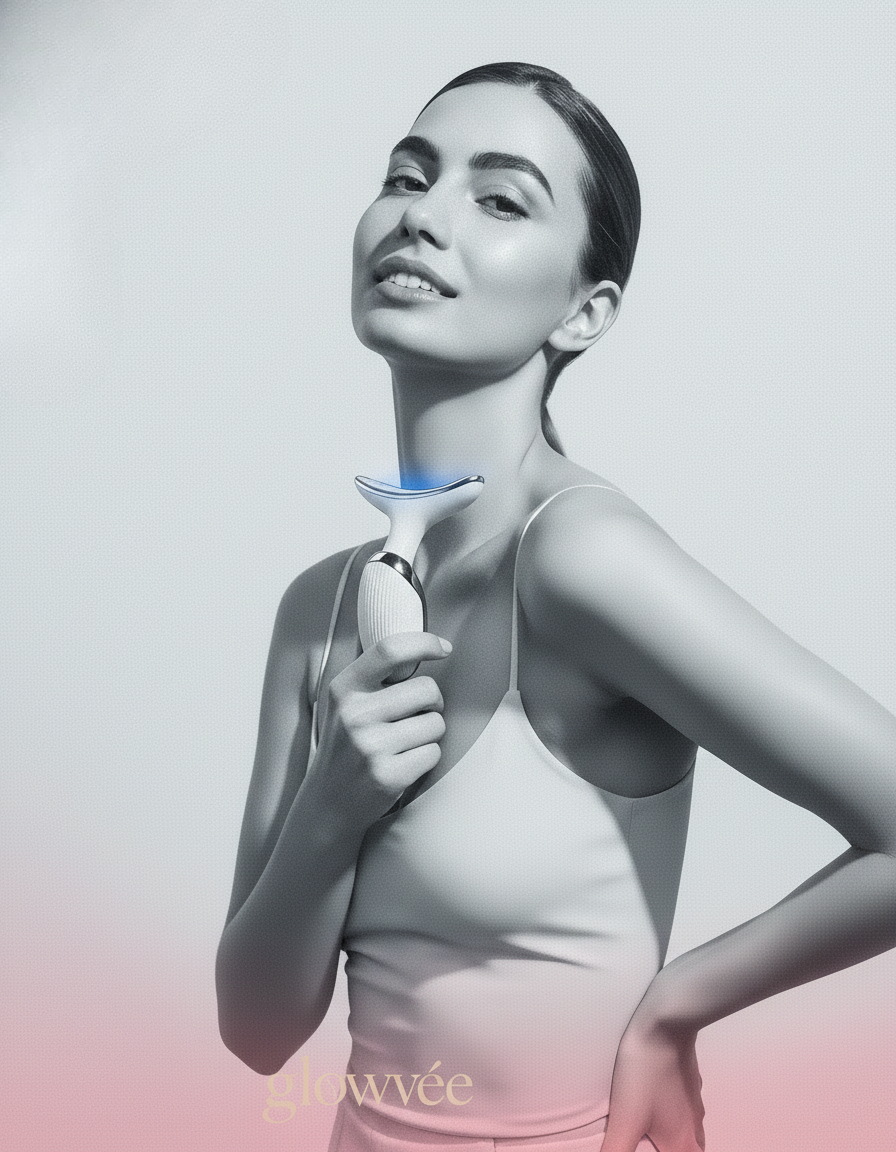 ✨ Glowvée GlowSculpt™ 7-LED Face & Neck Miracle Massager✨