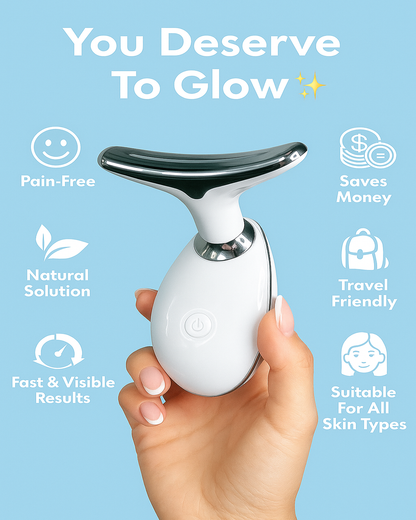 ✨ Glowvée GlowSculpt™  7-LED Face & Neck Miracle Massager✨
