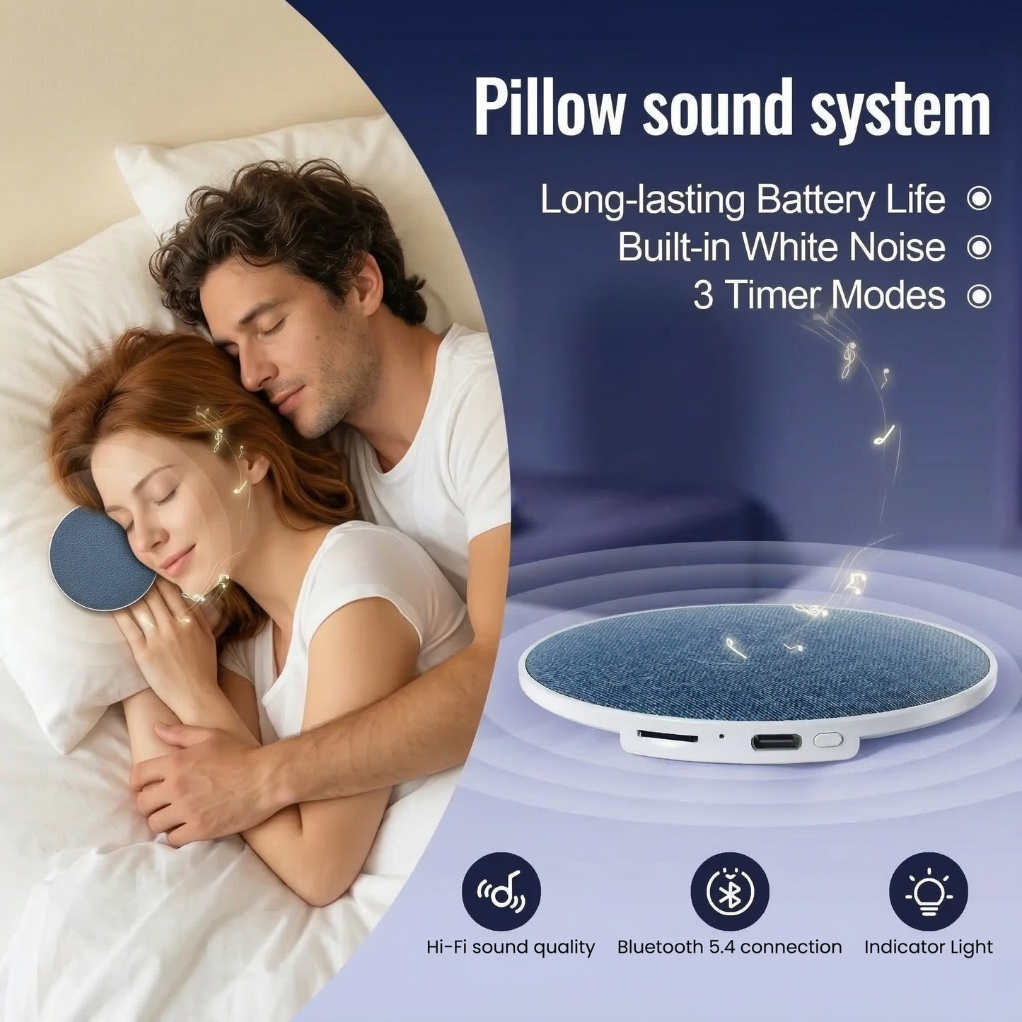 Glowvee™ Under Pillow Sleep Speaker