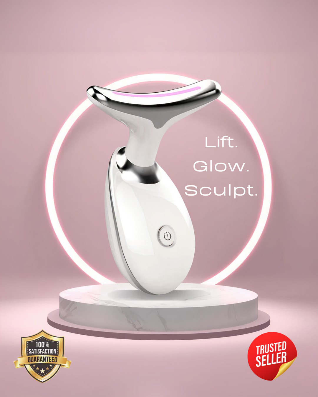 ✨ Glowvée GlowSculpt™  7-LED Face & Neck Miracle Massager✨